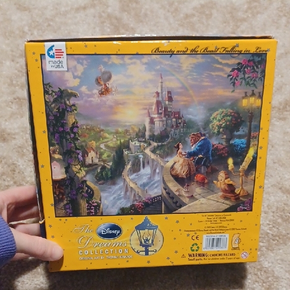 Thomas Kinkade Disney Dreams Puzzle - Blue and Gold Enchantment - Picture 2 of 4